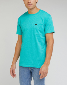 T-Shirt Lee turkusowy