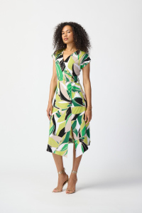 Sukienka Joseph Ribkoff wzorzysta zielona