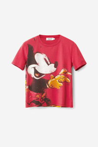 Koszulka Desigual czerwona Mickey Mouse