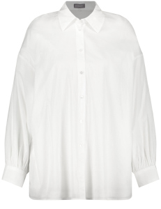 Koszula Samoon biała z turkusowym nadrukiem