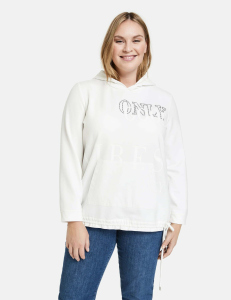 Bluza Samoon biała z kapturem